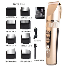 Load image into Gallery viewer, Adjustable New Style Electric Hair Clipper Professional Hair Trimmer Cutting Machine Charging Pusher Led Display