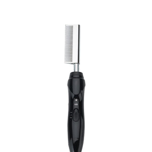 Ceramic Electric Hot Comb hair dryer brush and Auto Shut off Black Hair Beard Straightener Comb