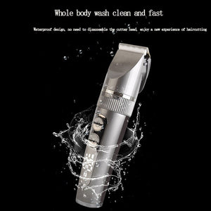 Adjustable New Style Electric Hair Clipper Professional Hair Trimmer Cutting Machine Charging Pusher Led Display