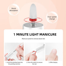 Load image into Gallery viewer, 15000RPM Electric Nail Drill Mill For Manicure With 4 Kinds Of Speed Regulation Art Pen Manicure Tools For Gel Removing