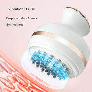 EMS Electric Head Massager Wireless Scalp Massage Promote Hair Growth Kneading Vibration Deep Tissue Relax Body Health Care Tool