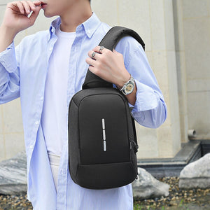 Business Crossbody Backpack For Men Multi-function Waterproof Bags Male Large Capacity Laptop Chest Bags Portable Travel Unisex