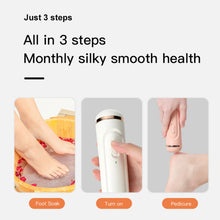 Load image into Gallery viewer, Electric Foot Grinder Foot Calluses Dead Skin Remover Automatic Pedicure Tool with 3 Alloy Grinding Heads Type-C Rechargeable