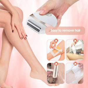 Electric Epilator Whole Body Hair Removal Machine Mini Ladies Shaver for Women Trimmer USB Charging Painless Razor Bikini