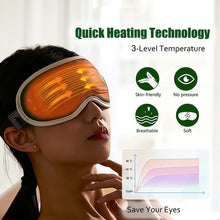 Load image into Gallery viewer, Electric Heated &amp; Vibration Eye Massager Sleep Eye Mask Relieve Eye Fatigue Dry Eyes Dark Circles Improve Sleep Eye Care Tools