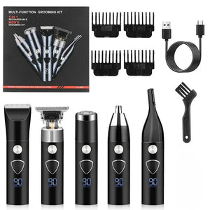 5 in 1 Multifunctional Razor Set for Men Hair Clipper Electric Razor Eyebrow and Nose Hair Trimmer