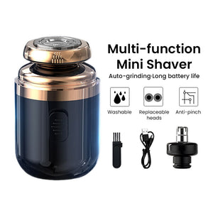 Mini Electric Razor Shave Portable Electric Shaver Pocket Size Portable Outdoor Smart Battery Tool Mini Beard Razor For Men
