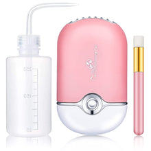 Load image into Gallery viewer, 3 in 1 USB Air Conditioning Lash Fan Dryer Lash Shampoo Brushes Nose Brush eyelash Wash Bottle for Eyelash Extension supplies