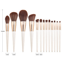 Load image into Gallery viewer, 13pcs cone Pearl White Makeup Brushes Set Loose Powder Eyeshadow Eyebrow Brush full face eyes Beauty Tool Kit Cosmetic