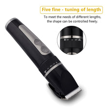 Load image into Gallery viewer, Full Body Washable Electric Hair Clipper Ceramic Professional Fine Adjustable Hair Trimmer Low Noise Hair Cutting Machine Razor