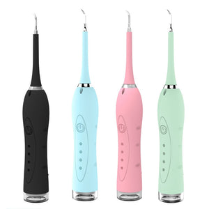 4 Modes Electric Toothbrush Sonic Dental Scaler USB Rechargable for Adults Waterproof Dental Calculus Remover +Tooth Brush Heads