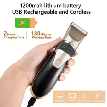 Load image into Gallery viewer, Professional Hair Trimmer Digital USB Rechargeable Hair Clipper for Men Haircut Ceramic Blade Razor Hair Cutter Barber Machine