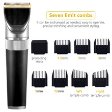 Load image into Gallery viewer, Professional Hair Trimmer Digital USB Rechargeable Hair Clipper for Men Haircut Ceramic Blade Razor Hair Cutter Barber Machine