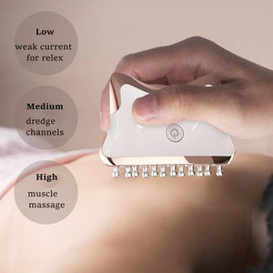 Electric Scraping Massager EMS Microcurrent Face Massage for Wrinkles Face Firming Acupuncture Anti Cellulite Massager