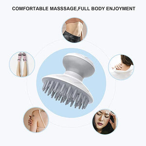 Electric Head Massager Anti-Static Scalp Massage 3 Vibration Modes Relief Stress Headache Hair Scrubber Brush Help To Hair Grow