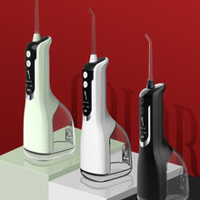 Load image into Gallery viewer, Upgrated Intelligent Oral Irrigator Water Dental Flosser Rechargeable 5Mode Portable Dental Water Jet IPX7 Waterproof 330ml 4Tip