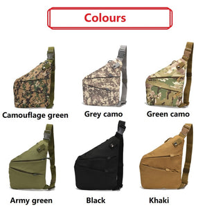 Chest Bags Camouflage Tactical Bag Single Shoulder Bags for Men Waterproof Nylon Crossbody Bags Male Messenger Bag
