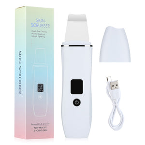 Ultrasonic Peeling Machine LCD Display EMS Positive Negative Ion Blackhead Export Mask Lifting Firming Facial Cleaning Scrubber