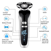 Load image into Gallery viewer, New Electric Shaver For Men 4D Electric Beard Trimmer USB Rechargeable Professional Hair Trimmer Hair Cutter Adult Razor For Men