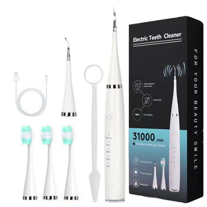 Smart Sonic Dental Scaler Electric Toothbrushes USB Rechargable Adults Toothbrush Dental Calculus Remover Tips Tooth Brush Heads