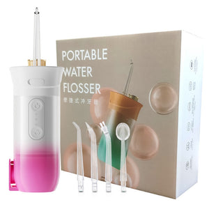 200ml Portable Oral Irrigator Teeth Cleaner 3 Modes USB Rechargeable Dental Water Jet Flosser water Pulse Waterproof Irrigator