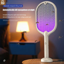 Load image into Gallery viewer, 2 In 1 Electric Insect Racket Swatter USB Rechargeable Led Light Handheld Mosquito Killer For Smart Home