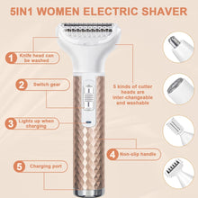 Load image into Gallery viewer, Portable Electric Razor for Women Body Nose Hair Trimmer Face Shavers Eyebrow Legs Armpit Bikini Hair Remover Women Epilator