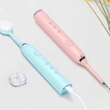 Load image into Gallery viewer, Newest 6in1 Electric Toothbrush Tooth Cleaner USB Rechargeable 3 Modes Sonic Dental Scaler High-frequency to Remove Tartar Stain