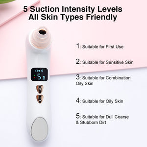 Visual Electric Facial Blackhead Remover With Camera Vacuum Acne Cleaner Black Spots Removal Deep Cleansing Skin Pore Cleaner