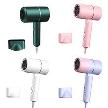 Load image into Gallery viewer, Small Travel Blow Dryer Compact Fast Drying Hair Dryer Home Negative Ionic Hair Blower with Folding Handle for Hair Care