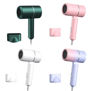 Small Travel Blow Dryer Compact Fast Drying Hair Dryer Home Negative Ionic Hair Blower with Folding Handle for Hair Care