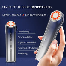 Load image into Gallery viewer, Facial Beauty Device Red Blue Phototherapy Machine Firm Eye Care Face Lift Skin Tighten Wrinkle Remover Vibration Face Massager