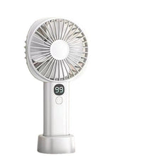 Load image into Gallery viewer, Small Fan Mute Portable With Screen Big Wind Rechargeable Running Office Desktop Usb Mini Handheld Fan