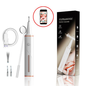 Electric Ultrasonic Dental Calculus Remover Visible Wifi Bluetooth Irrigator USB Rechargeable Teeth Whitening Scaler for Home