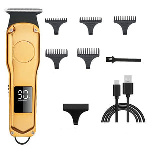 Professional Hair Clipper Hair Trimmer Machine USB Rechargeable Electric Men Beard Barber Hair Cutting Machine for Adult Kid