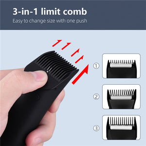 Hair Clipper Electric Hair Trimmer Cordless Shaver Trimmer Men Barber Hair Cutting Machine for Men USB Rechargeable Razor