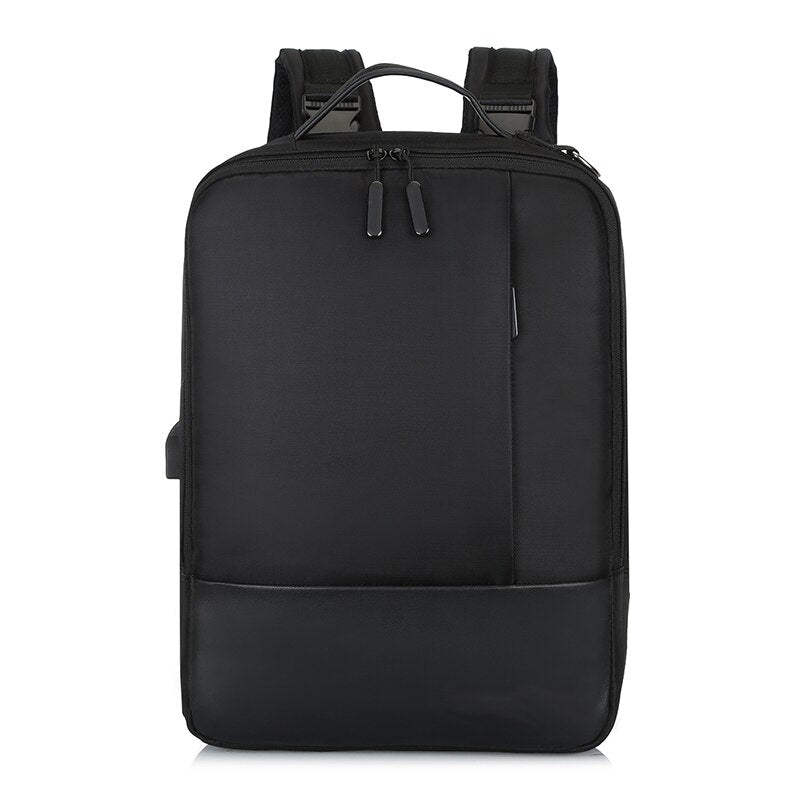 Men's Fashion Business Backpack High-quality Nylon Laptop Backbag 15.6 Inches Usb Charging Large Capacity Rucksack For Male