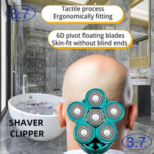 Load image into Gallery viewer, Electric Shaver Razor for Men Bald Head Shaving Machine Beard Hair Trimmer Rechargeable LED Display IPX6 Waterproof 6 In 1 Kit