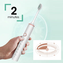 Load image into Gallery viewer, Sonic Electric Toothbrush Travel for Adults Children Dental Whitening Teeth Kit 6 Cleaning Modes 4pcs Tooth Brush Heads Kids