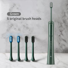 Load image into Gallery viewer, Sonic Electric Toothbrush Adult Timer Brush IPX7 Waterproof 6 Modes USB Charger Rechargeable Tooth Brushes Replacement Heads Set