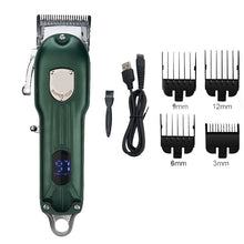 Load image into Gallery viewer, 10W High Power Professional Hair Clippers Wireless Haircut Machine With Lcd Display Barber Clippers For Hair Cutting USB Charge
