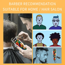 Load image into Gallery viewer, Professional Barbers Blending Fade Hair Clipper Wired Electric Trimmer Graffiti Hair Cutting Machine Corded Hair Cutter