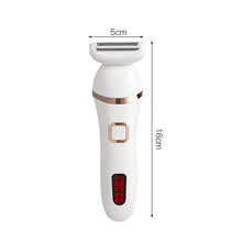 Load image into Gallery viewer, Electric Shaver for Women Rechargeable Body Hair Removal 3 Blades Pubic Hair Shaving Razor for Legs Underarms Bikini Trimmer