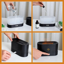 Load image into Gallery viewer, Flame Essential Oil Diffuser Air Humidifier Aromatherapy Fragrance and Scent Aroma Diffuser Electric Smell for Home Freshener
