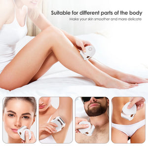 Electric Epilator Whole Body Hair Removal Machine Mini Ladies Shaver for Women Trimmer USB Charging Painless Razor Bikini