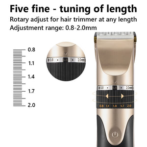 Professional Hair Trimmer Digital USB Rechargeable Hair Clipper for Men Haircut Ceramic Blade Razor Hair Cutter Barber Machine