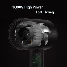 Load image into Gallery viewer, 1600W Professional Hair Dryer Strong Wind Salon Dryer Hot and Cold Dry With Floral Design Hair Negative Ionic Hammer Blower