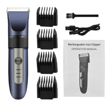Load image into Gallery viewer, Professional Hair Clipper For Men Electric Trimmer Blade Adjustable Coldless Haircut Machine Low-noise Barber Shaver