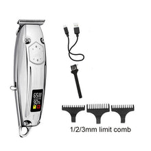 Load image into Gallery viewer, Professional Cordless Hair Clippers for Men Rechargebale LED Display Beard Trimmer Barber Haircut