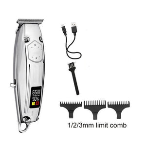 Professional Cordless Hair Clippers for Men Rechargebale LED Display Beard Trimmer Barber Haircut